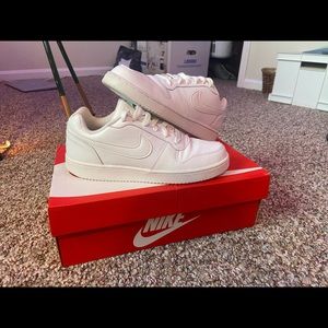 Women’s Nike Ebernon Low - Triple White - Size 8